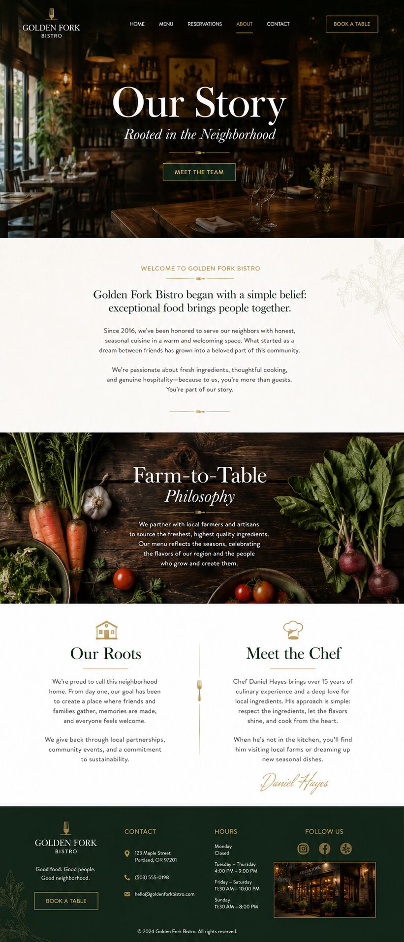 About design mockup